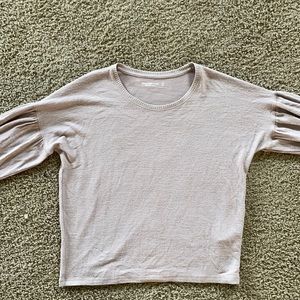 Abercrombie soft AF dusty mauve shirt
